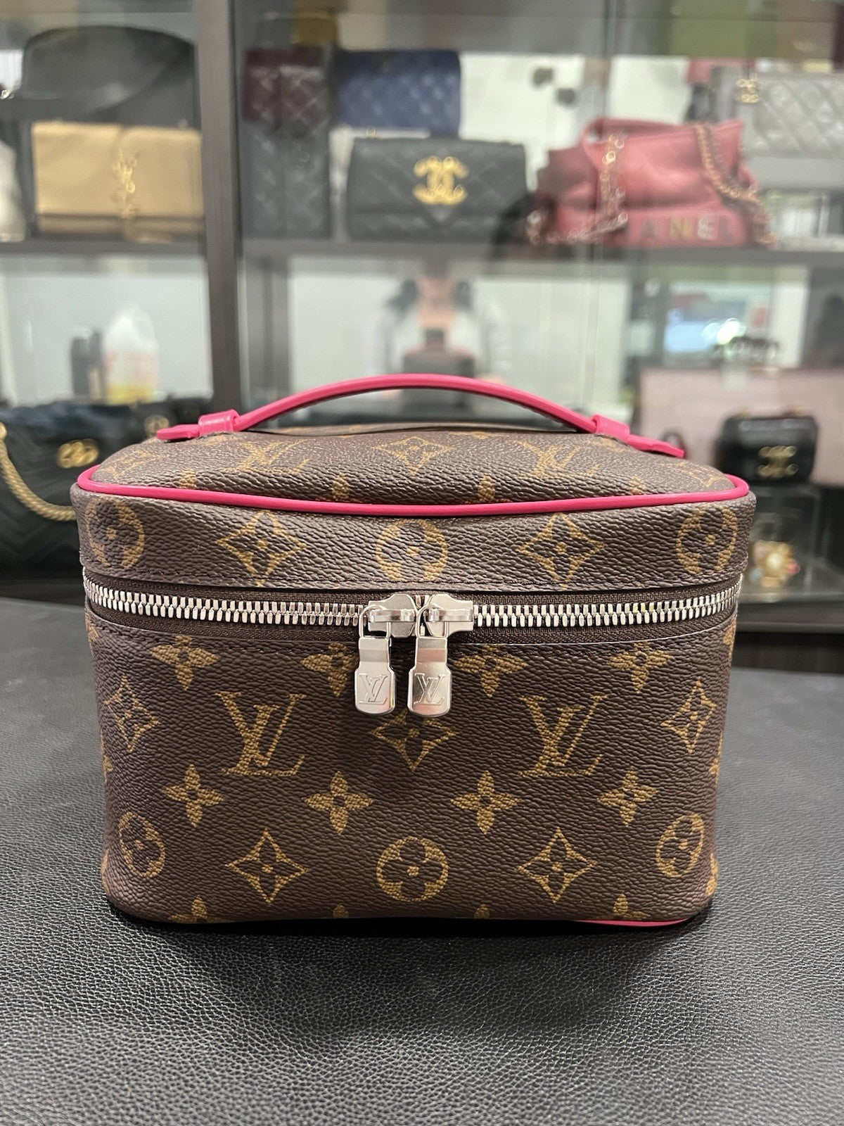 Louis Vuitton Nice Mini Canvas Bag Pink/ Monogram With Authenticity