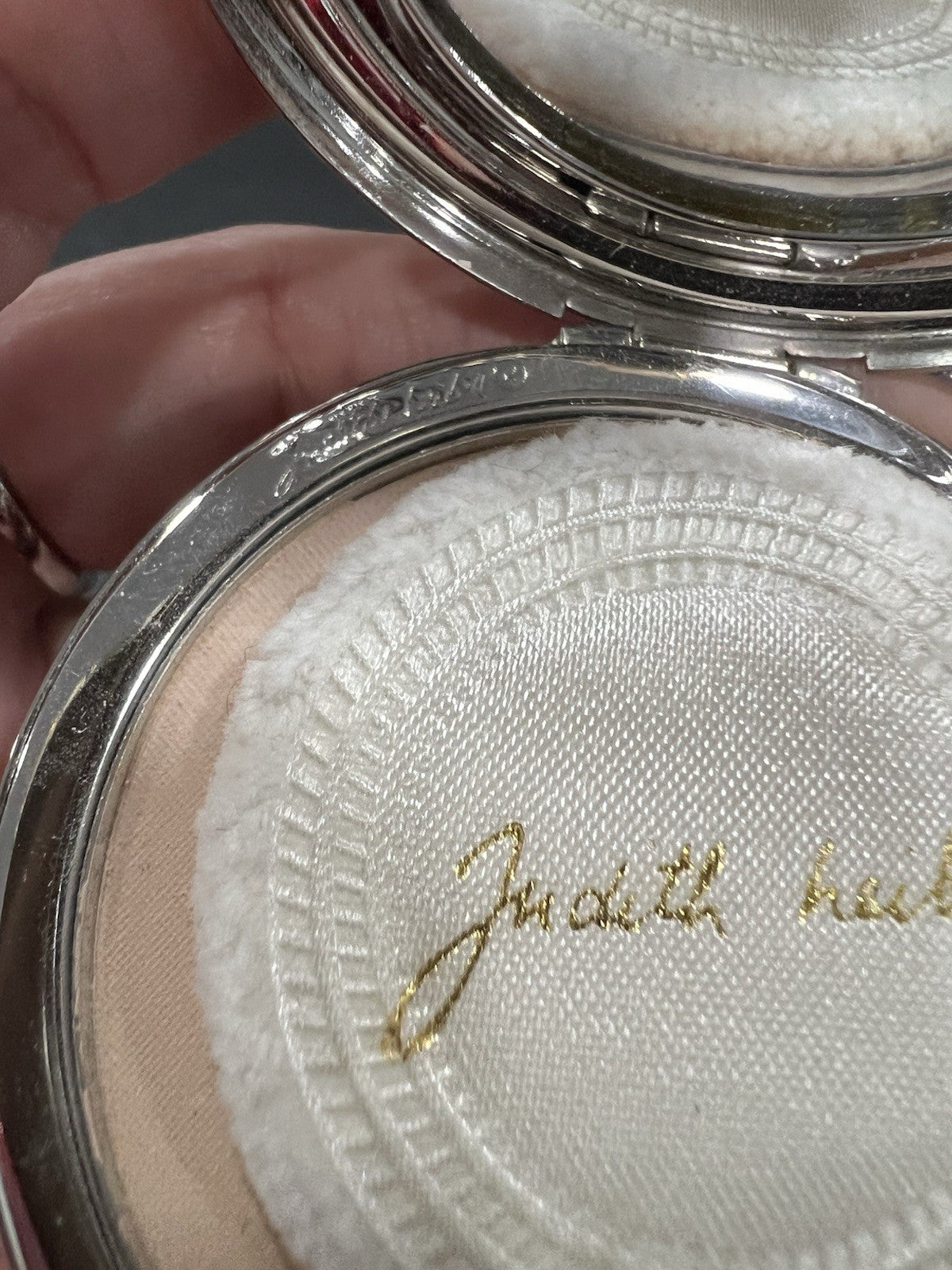 Judith Leiber Pave Crystal Art Deco Powder Compact (NWOB)