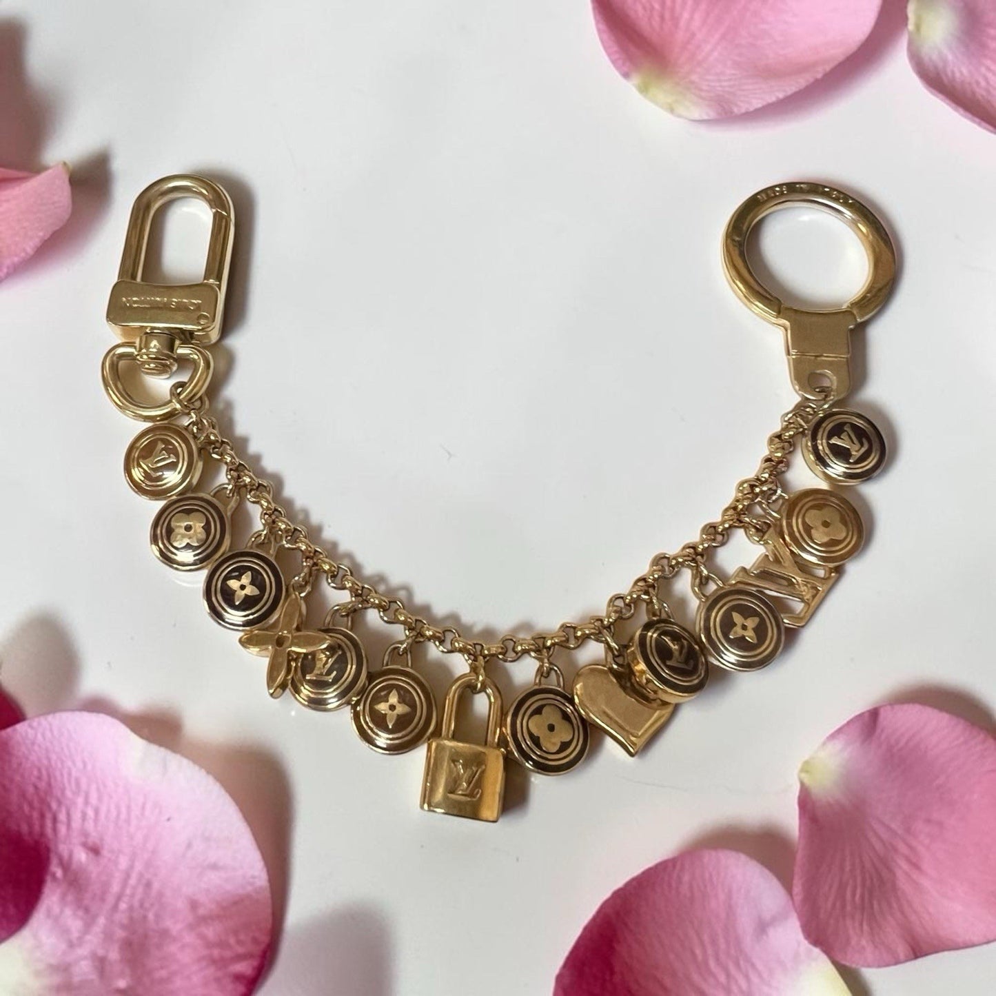 Louis Vuitton Porte Cles Chaine Pastilles Charm Key Ring Bag Charm