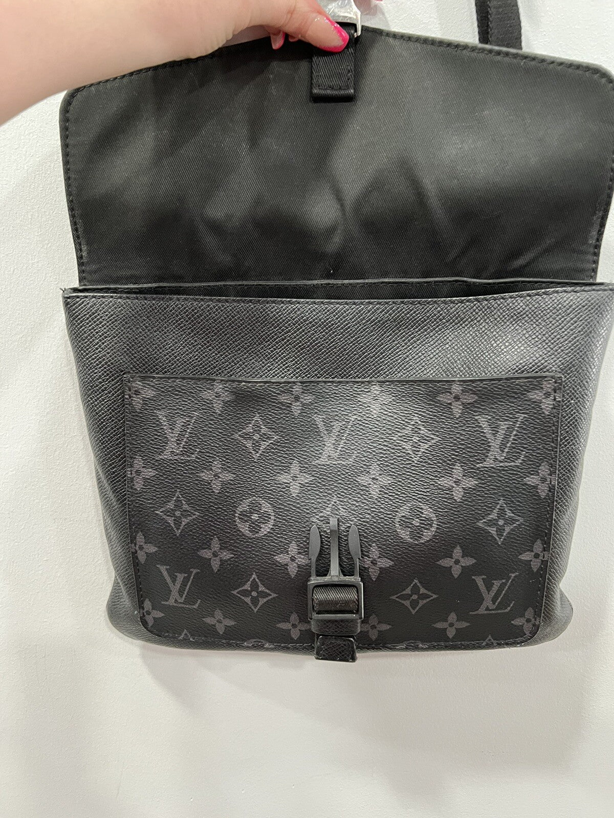 Louis Vuitton Outdoor Flap Messenger Bag Eclipse W/Certificate Of Authenticity