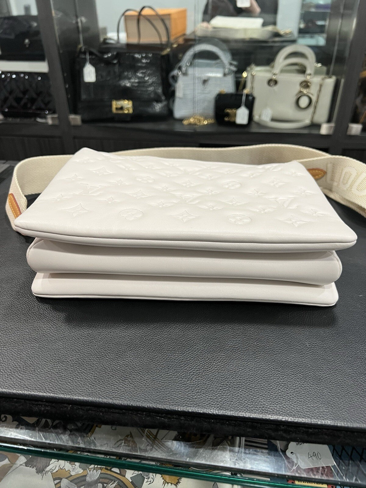 Louis Vuitton Cream Coussin PM Box Duster & Tags