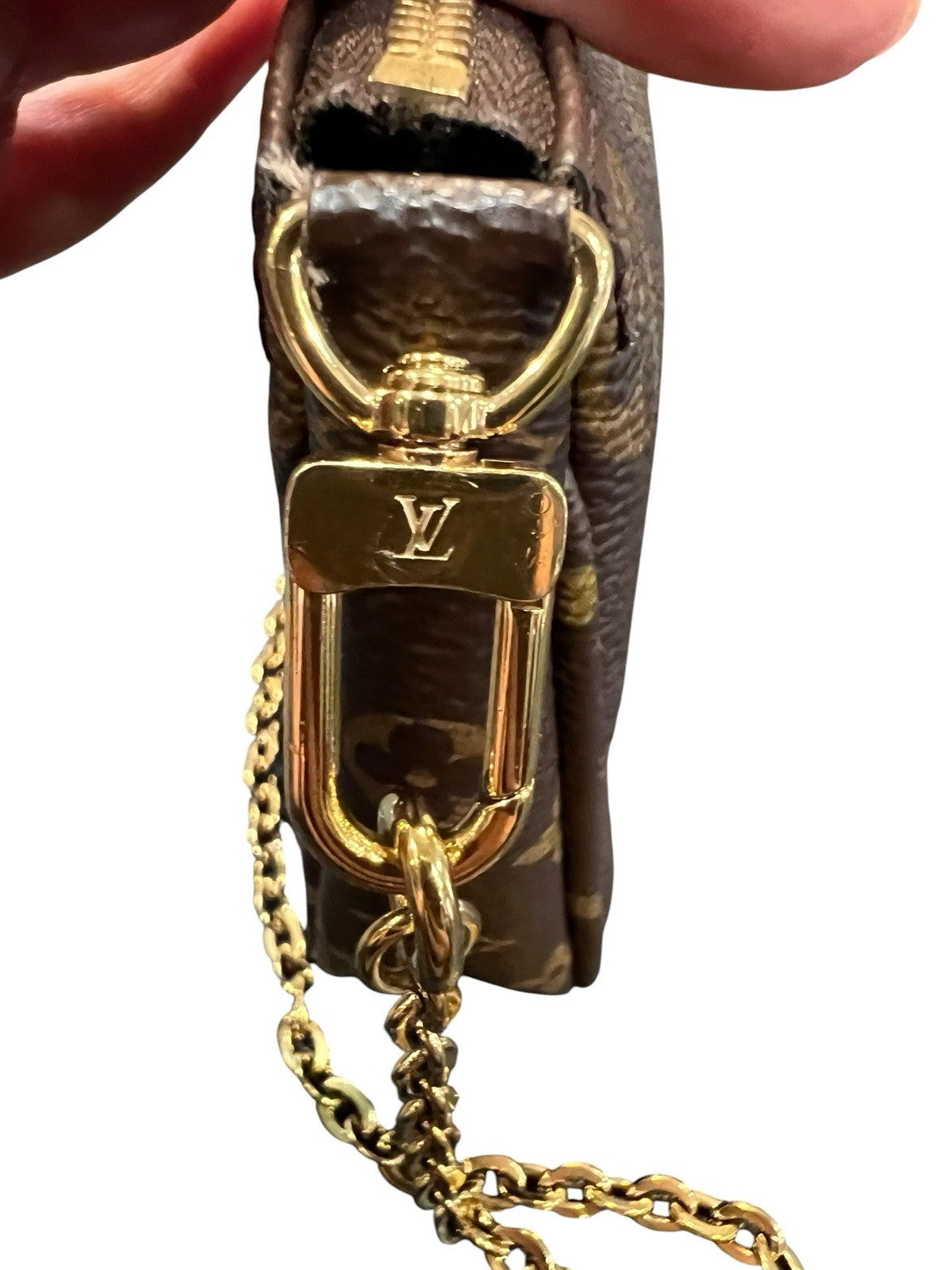 Louis Vuitton Monogram Cavas Pochette Bag W/Authenticity