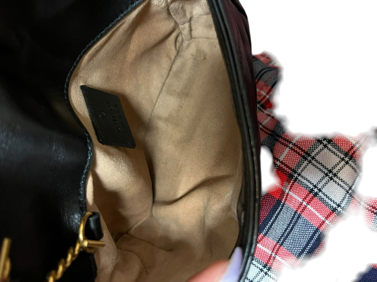 Gucci Marmont Mini Black/Gold Crossbody With Authenticity Retail $1550