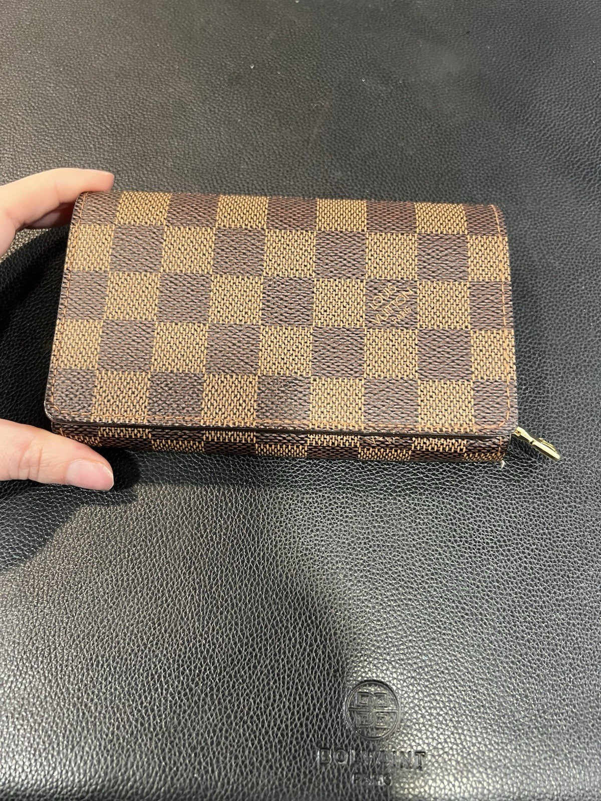 Louis Vuitton Damier Ebene Porte Monnaie Billets Tresor Wallet W/Authenticity