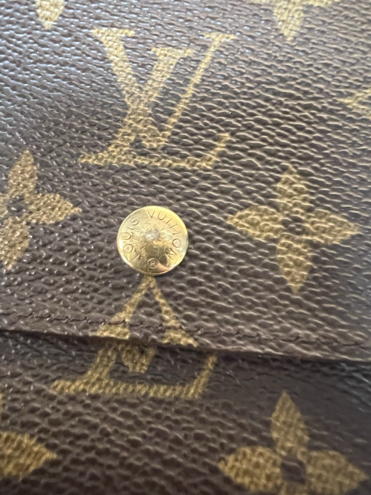 Louis Vuitton Monogram Canvas Trifold Card Holder Duster & Authenticity