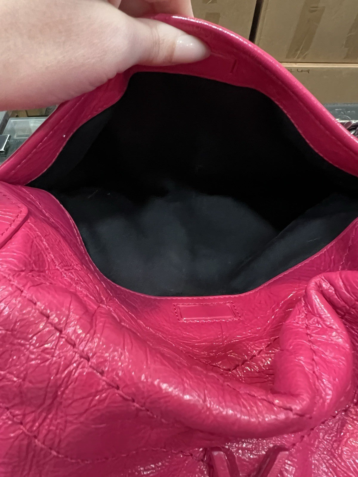 YSL Saint Laurent Pink Leather Niki Bag Retail $3400