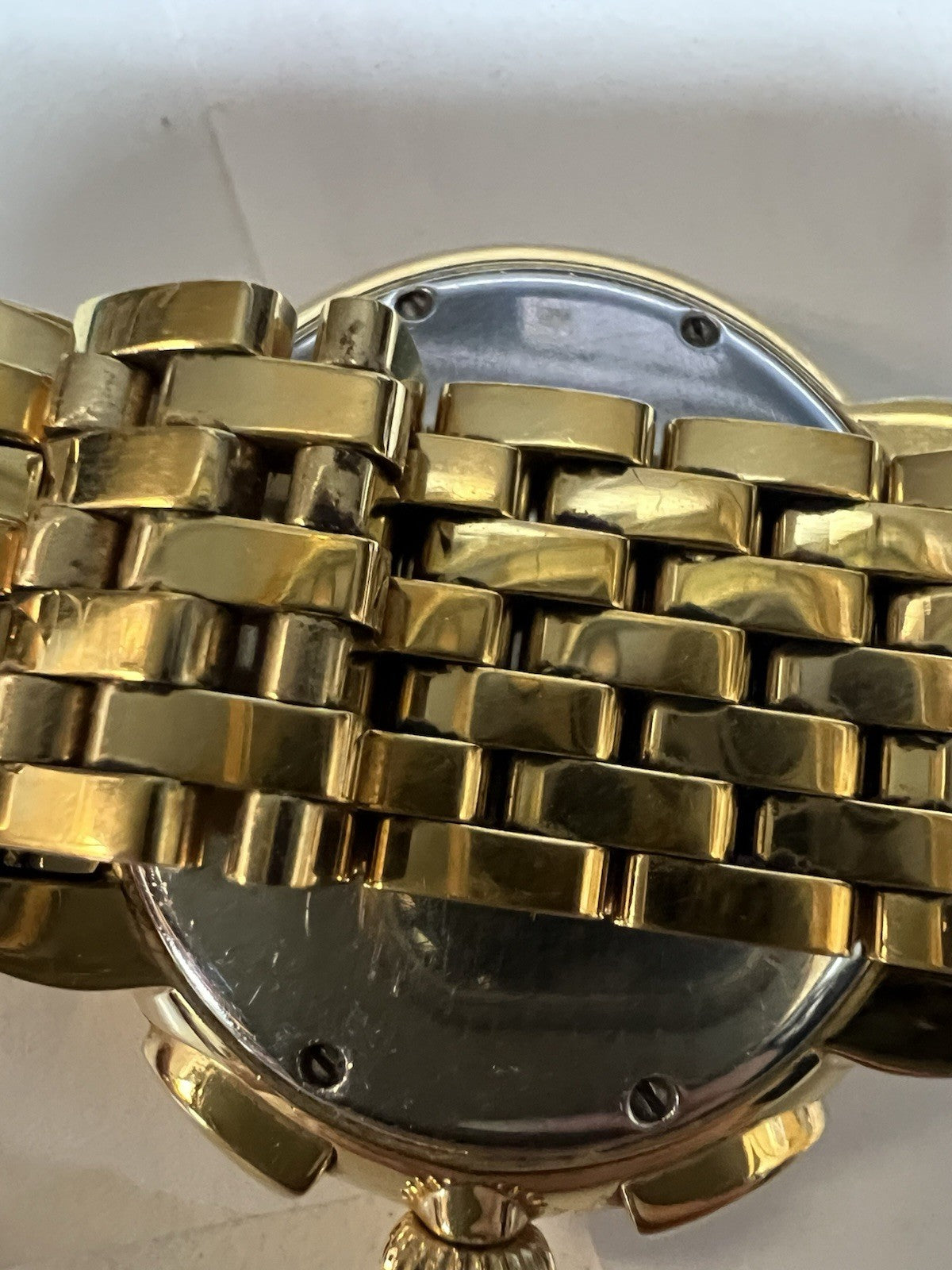 Michele 18k Gold Plated Diamond Bezel Chronograph MW21A01B0968