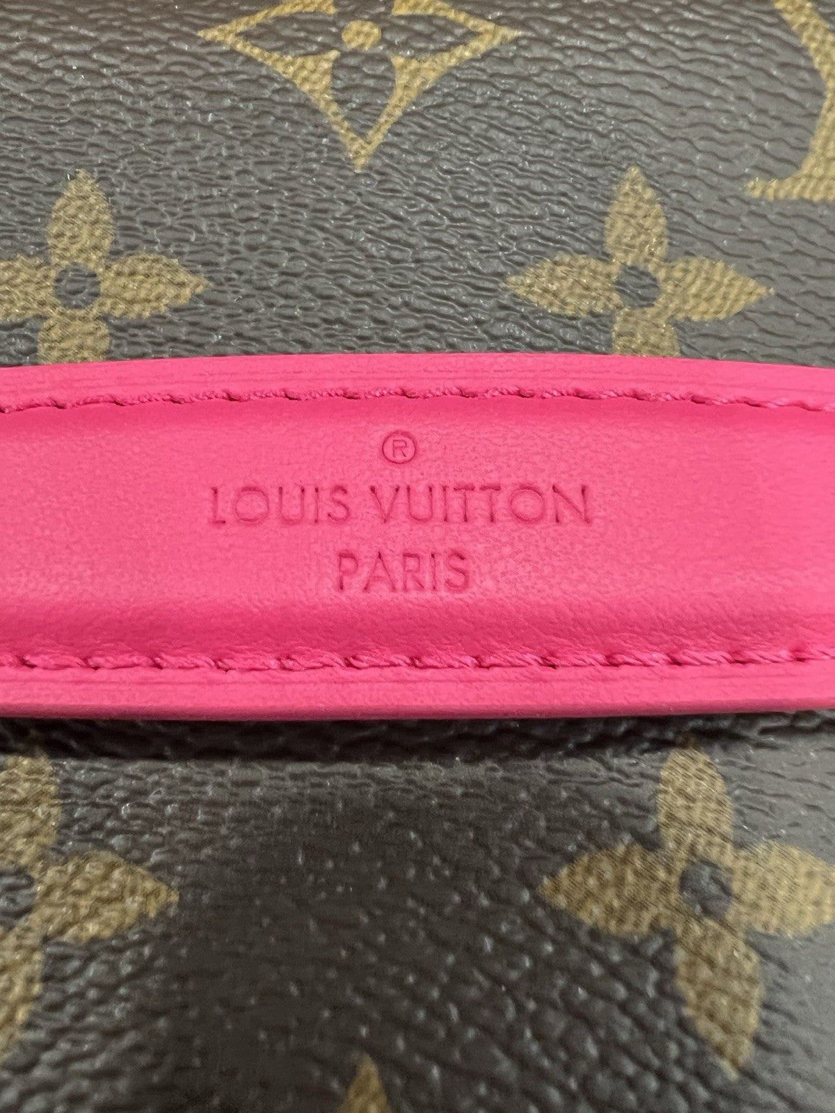 Louis Vuitton BB Nice Monogram & Pink Bag With Box Duster & Certificate
