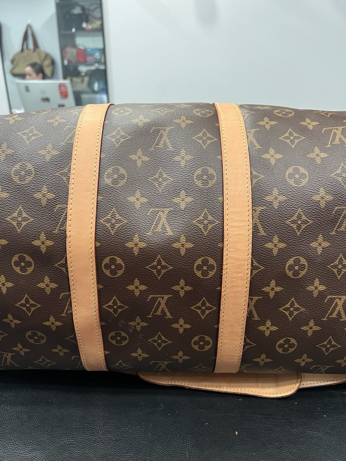 Louis Vuitton 2024 Monogram Keepall 55 With Duster Lock & Key