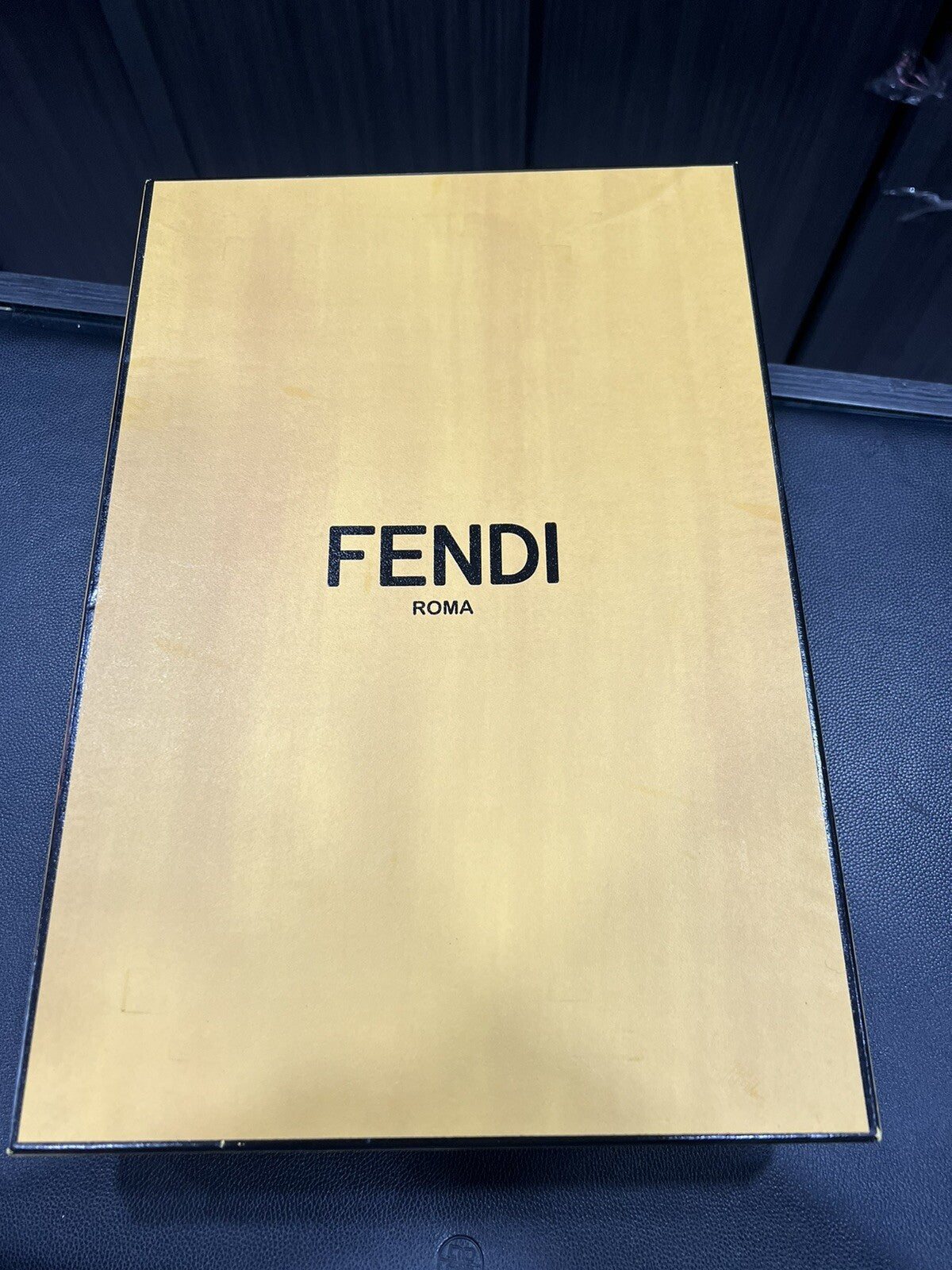 Fendi Silk Wool Blend/Fur Monogram Stole/Scarf With Box & Duster