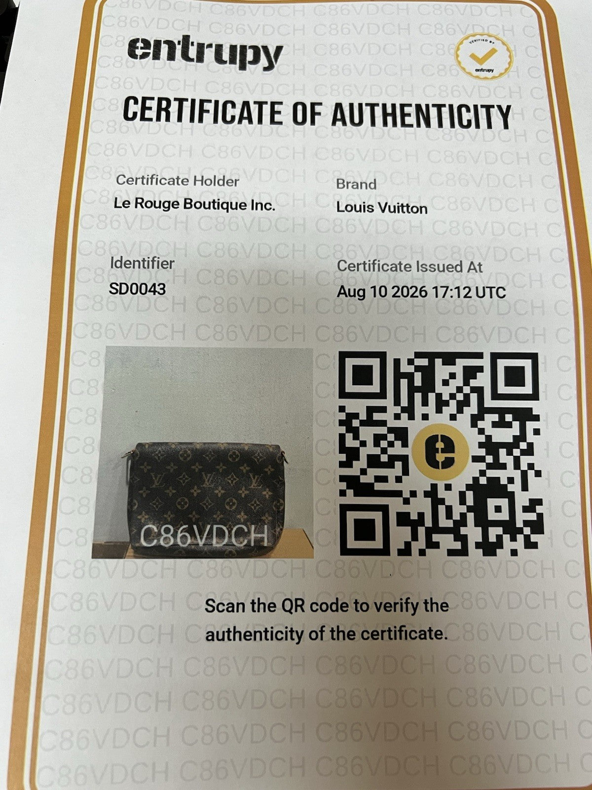 Louis Vuitton Musette Clutch Bag With Authentic LV Chain Strap Customized