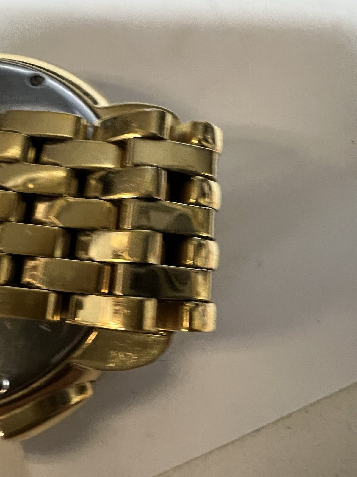 Michele 18k Gold Plated Diamond Bezel Chronograph MW21A01B0968