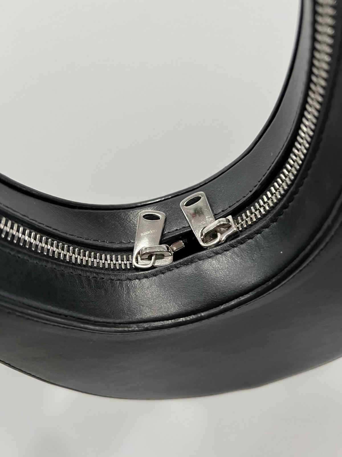 Coperni Black Mini Swipe Top Handle Clutch