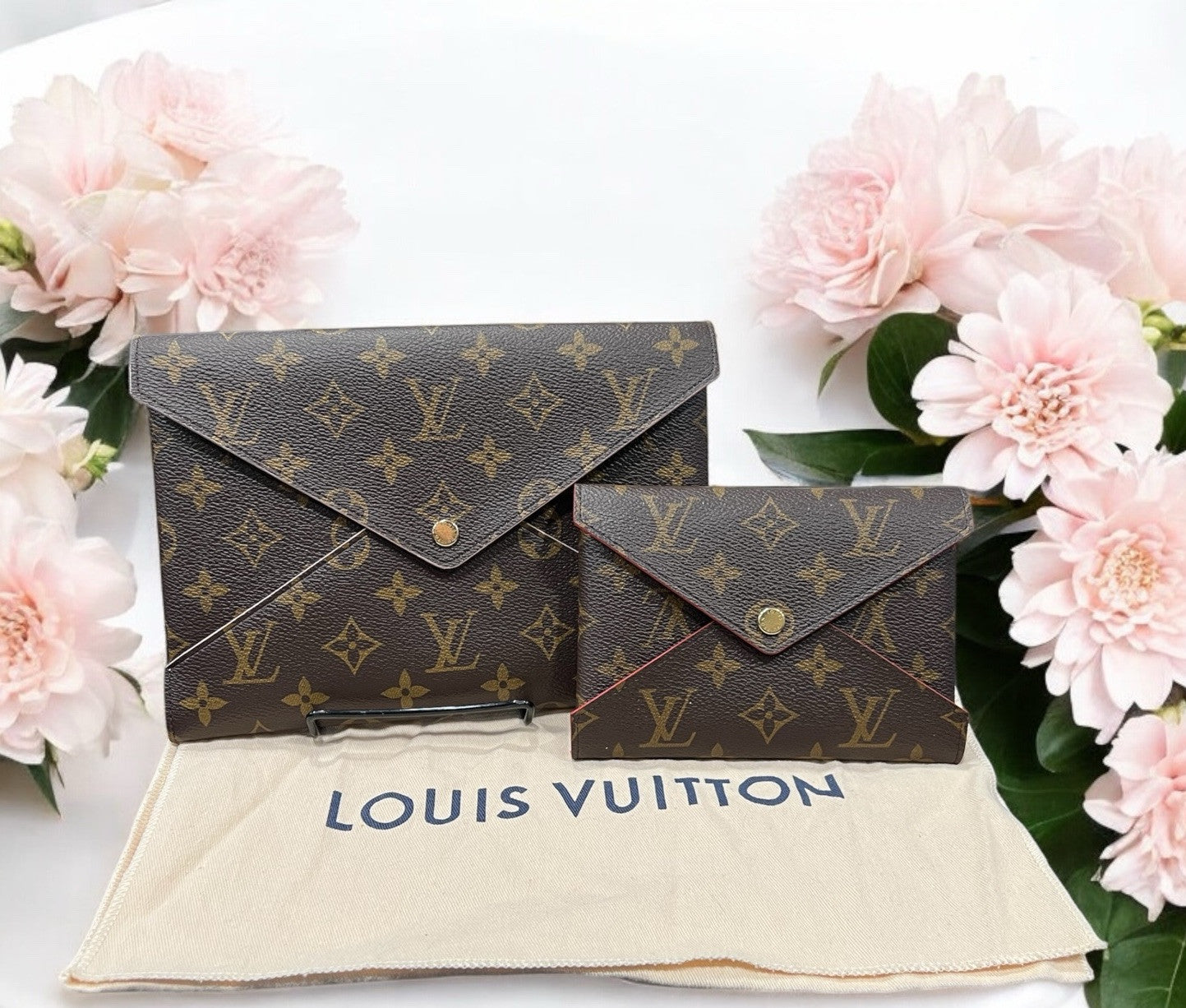 Louis Vuitton Kirigmai Set Of 2 Envelope Clutch & Medium Insert W/Duster