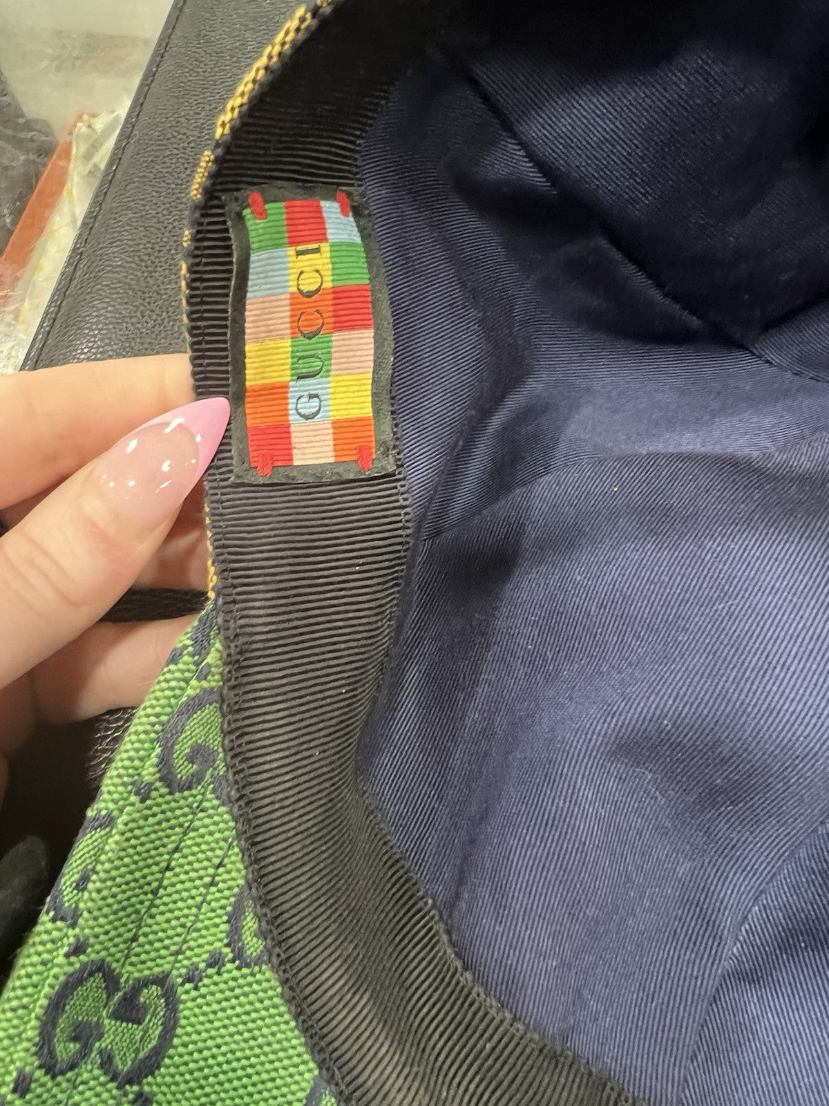 Gucci Multicolor Canvas Limited Edition Baseball Cap Size S