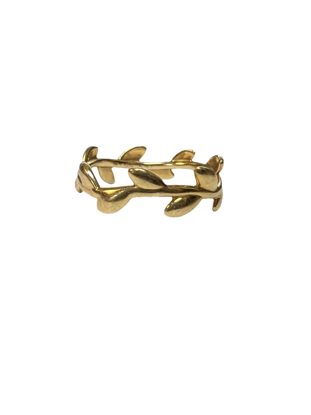 Tiffany & Co. 18k Gold Paloma Picasso Narrow Olive Leaf Size 7 Retail $1250