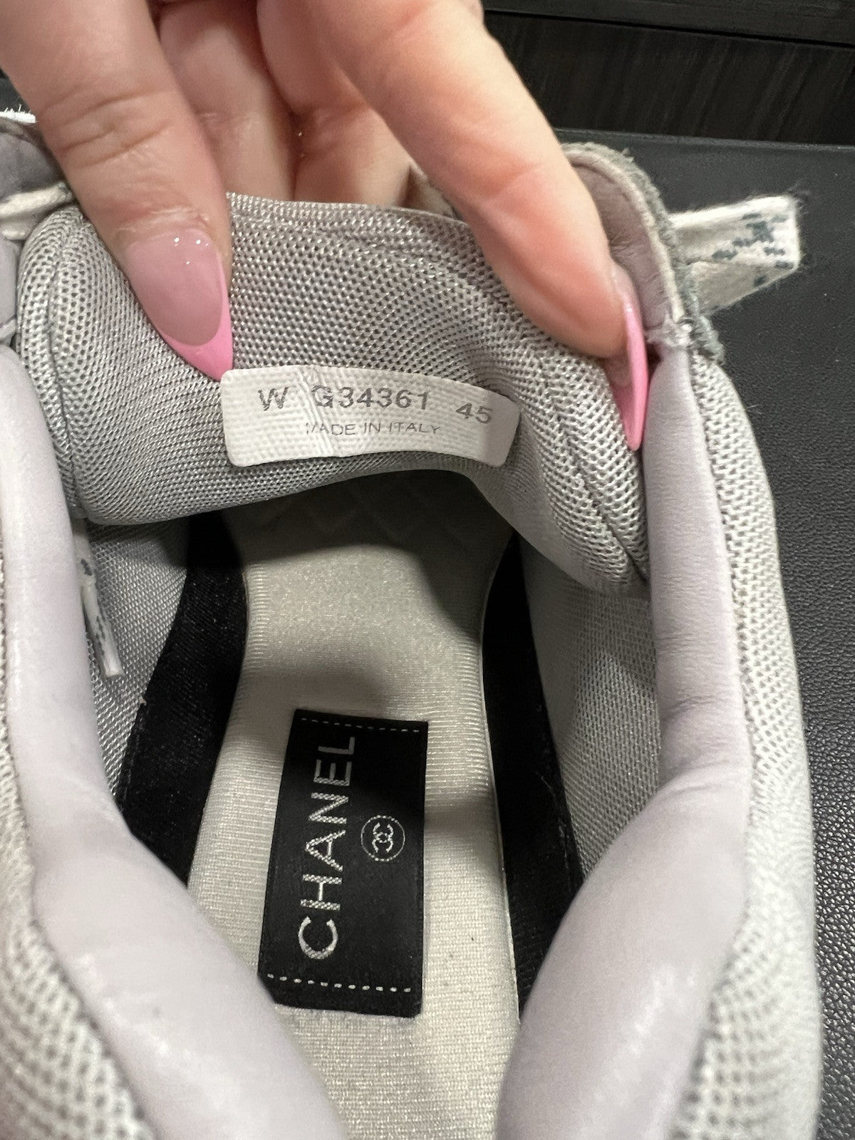 Chanel Men's Suede/Mesh Trainers Size 45/US12 Multicolor Retail $1500