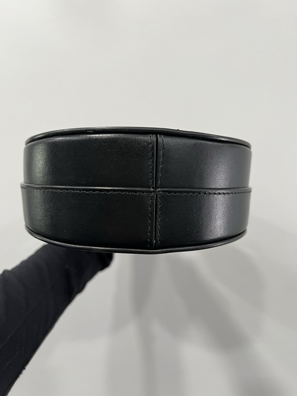 Coperni Black Mini Swipe Top Handle Clutch