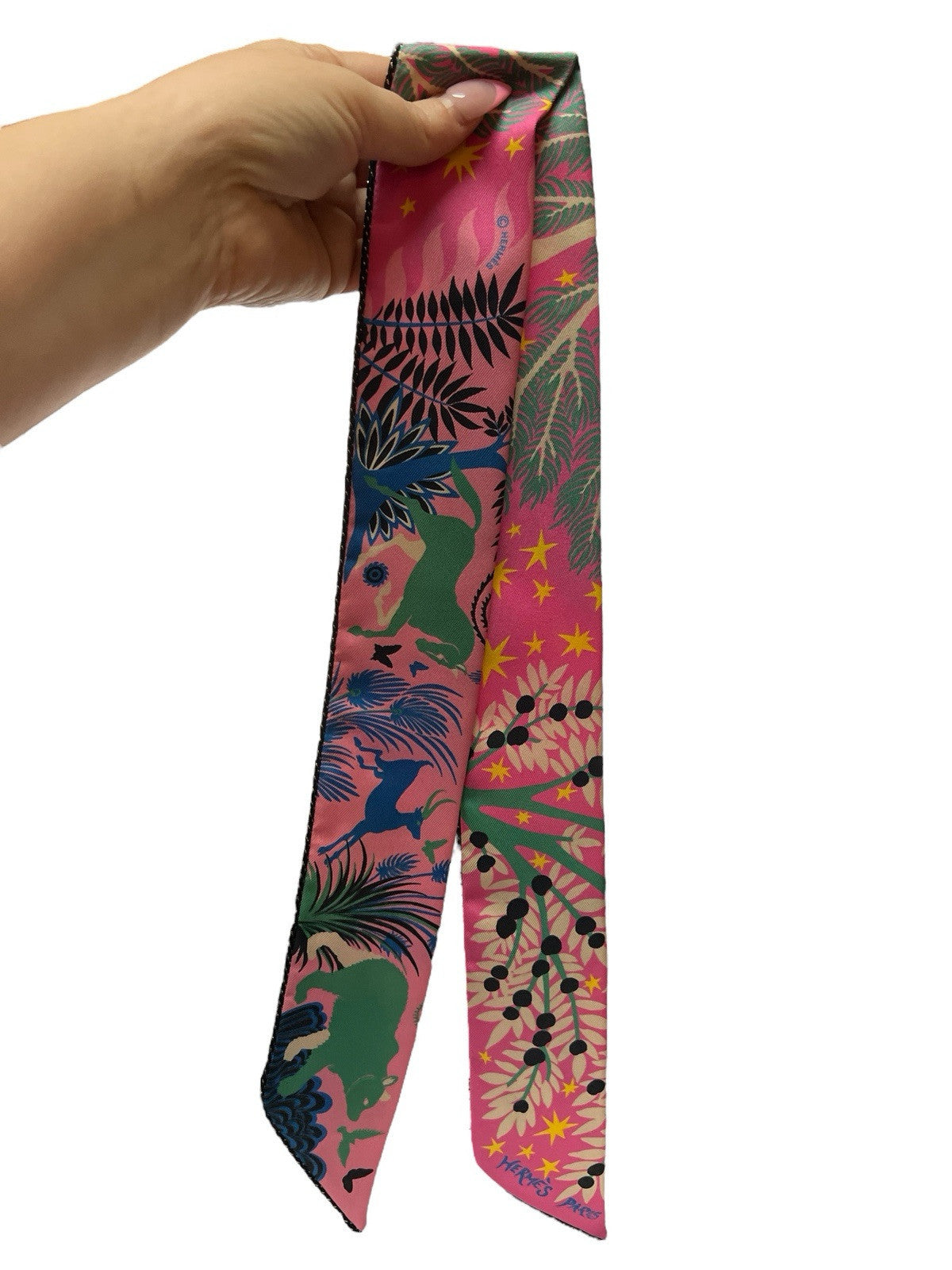 Hermes Paris Charme d'Orphee Twilly Scarf AUTHENTIC