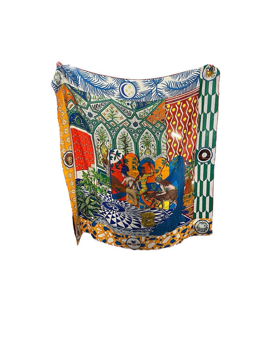 Hermes La Danse Des Amazones Cashmere Large Scarf 140cm