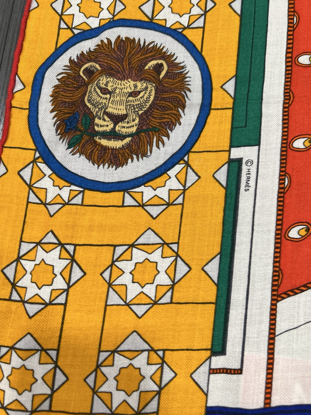 Hermes La Danse Des Amazones Cashmere Large Scarf 140cm