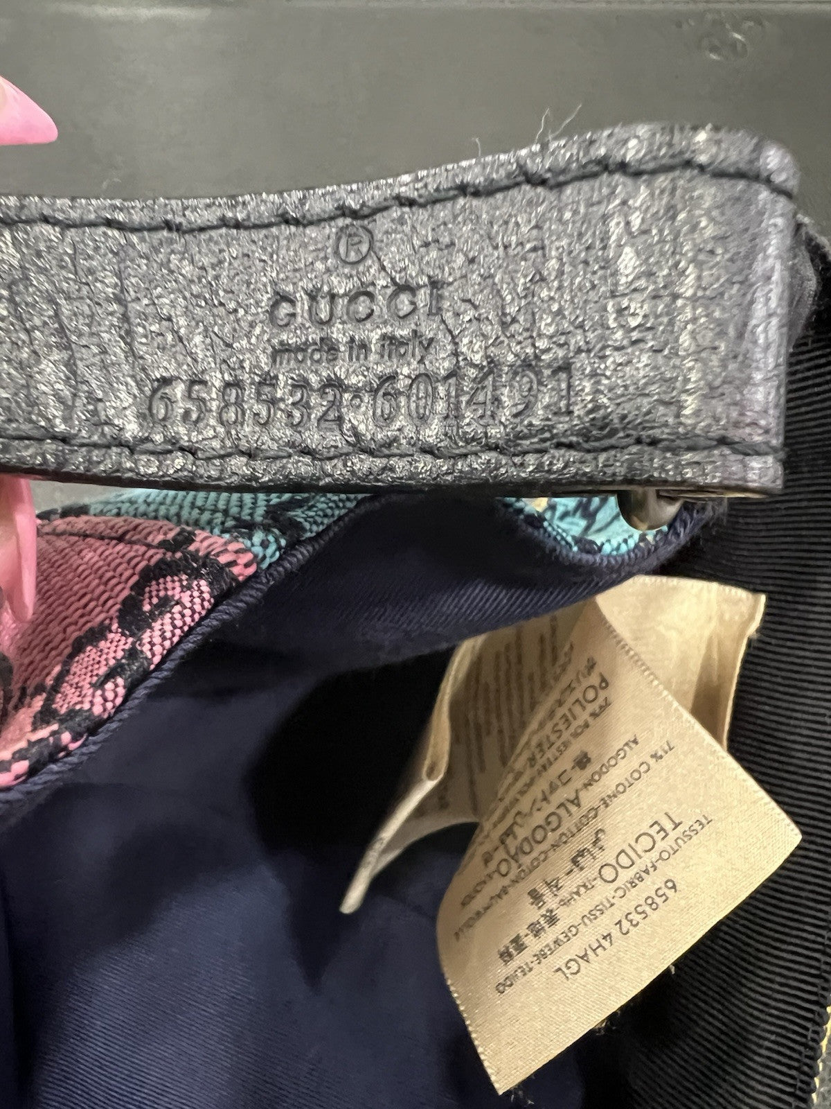 Gucci Multicolor Canvas Limited Edition Baseball Cap Size S