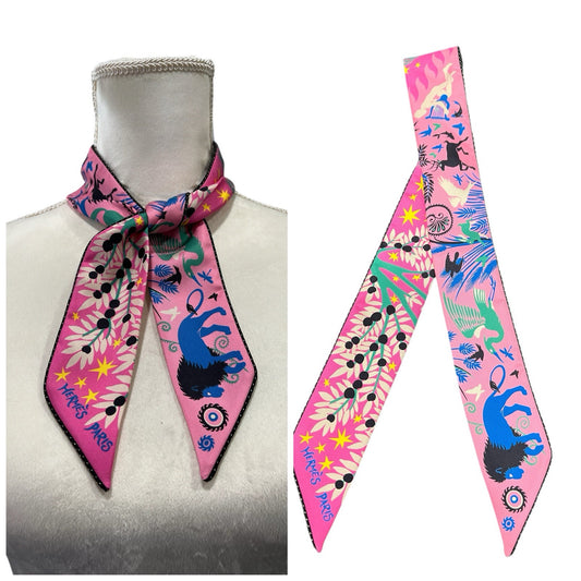 Hermes Paris Charme d'Orphee Twilly Scarf AUTHENTIC