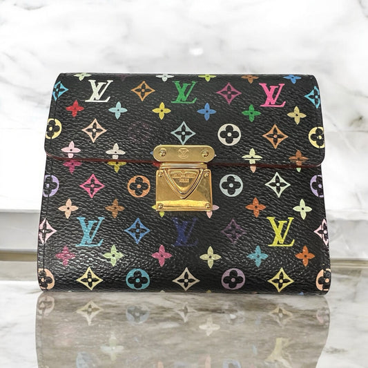 Louis Vuitton Takashi Murakami Monogram Compact Wallet 2005 Limited Edition