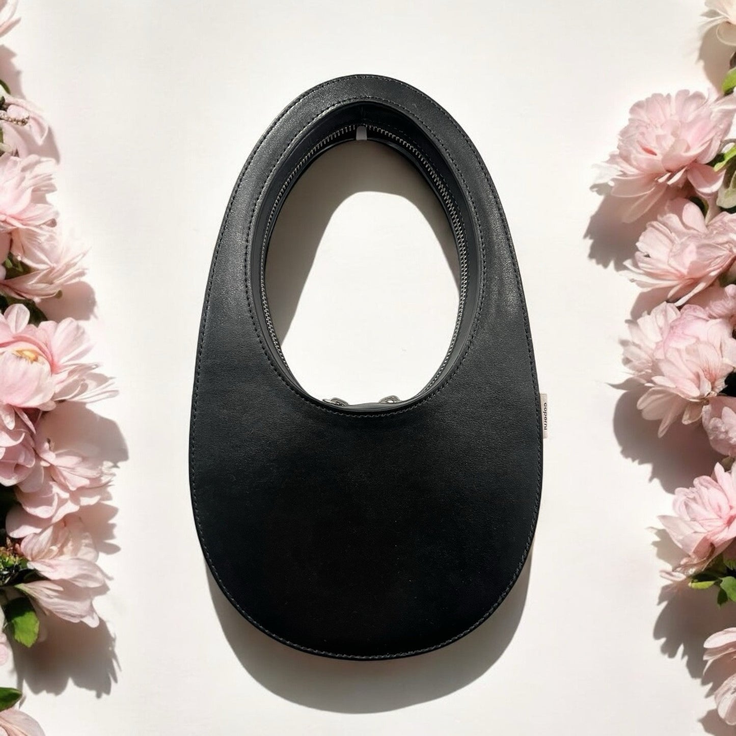 Coperni Black Mini Swipe Top Handle Clutch