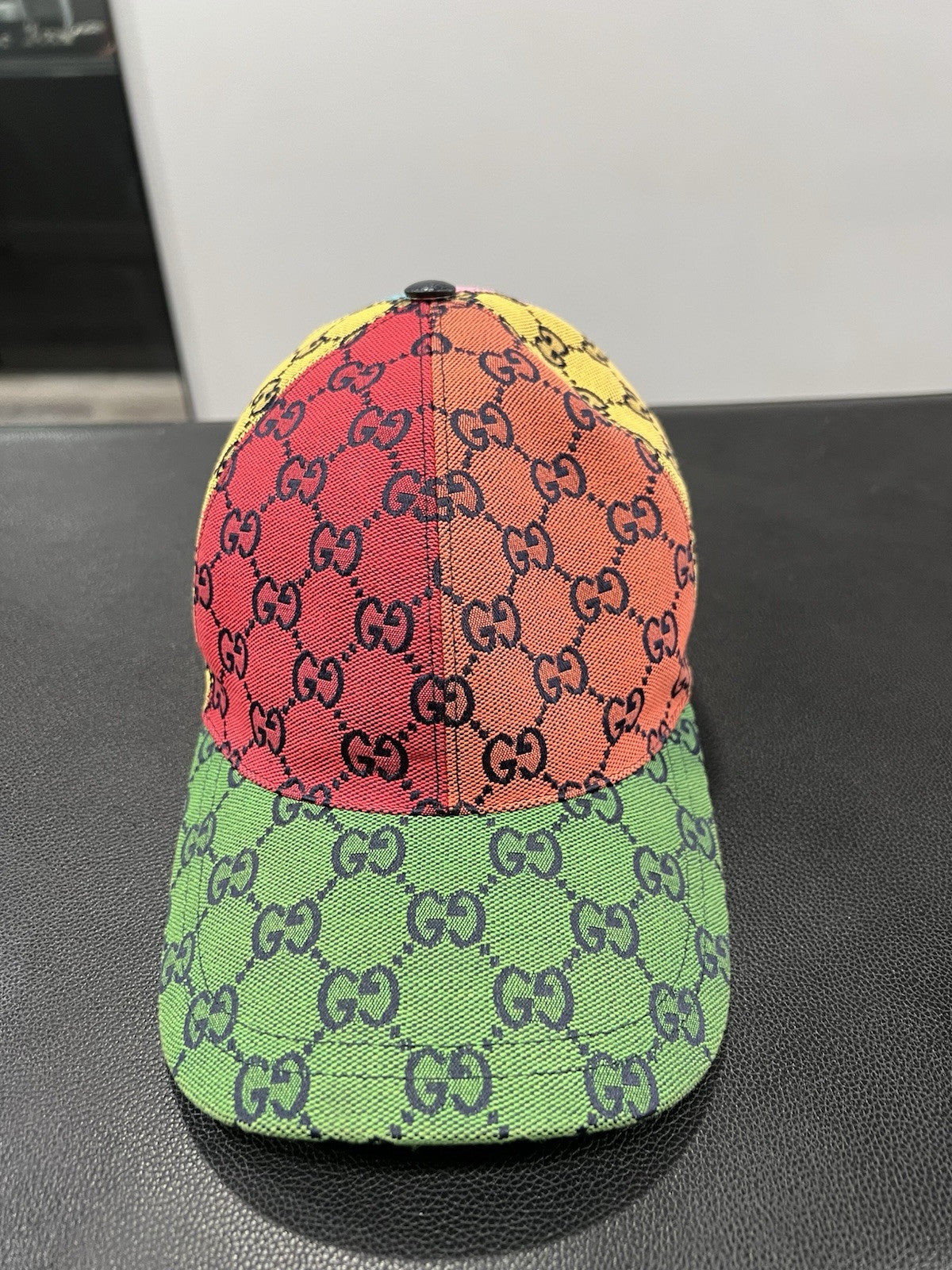 Gucci Multicolor Canvas Limited Edition Baseball Cap Size S
