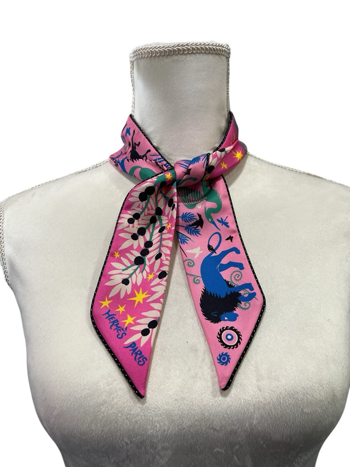 Hermes Paris Charme d'Orphee Twilly Scarf AUTHENTIC