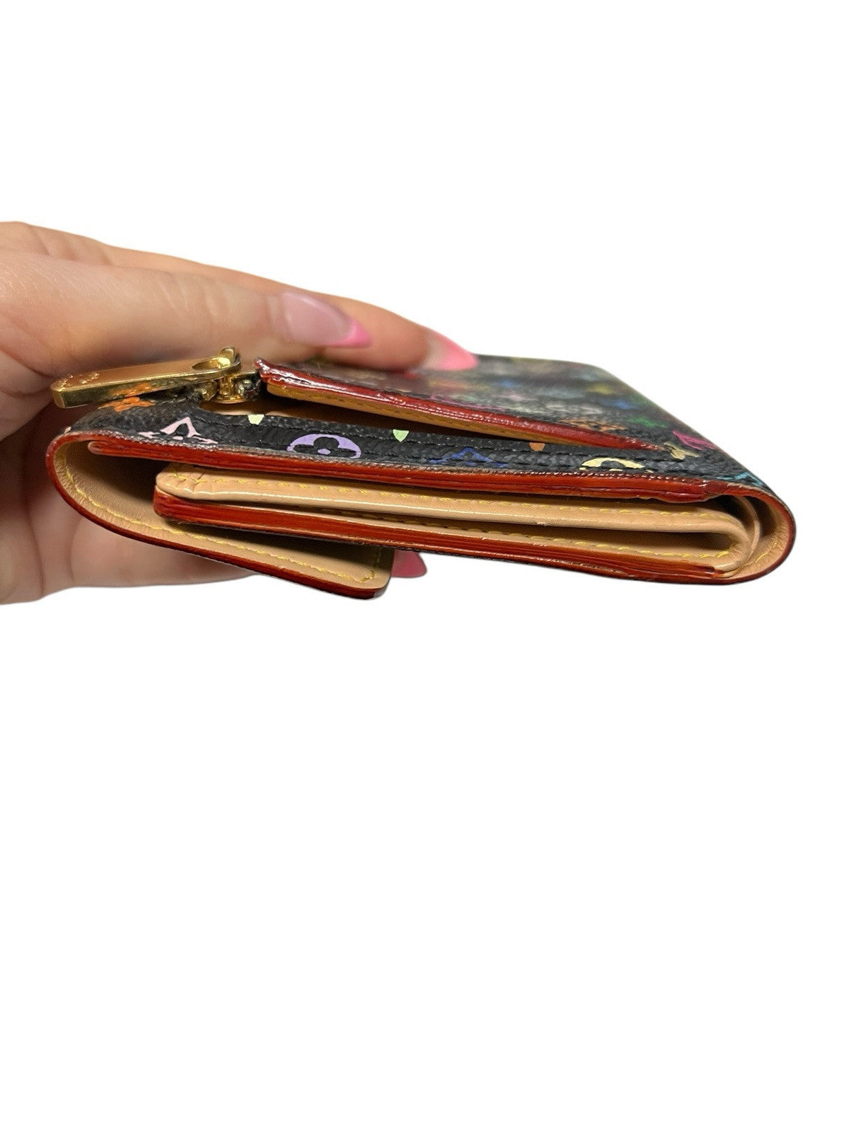 Louis Vuitton Takashi Murakami Monogram Compact Wallet 2005 Limited Edition