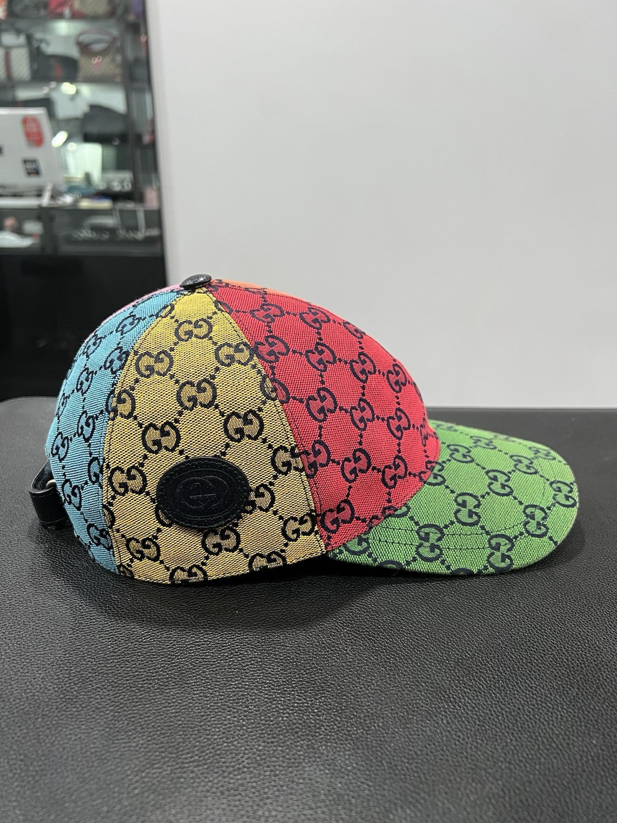 Gucci Multicolor Canvas Limited Edition Baseball Cap Size S