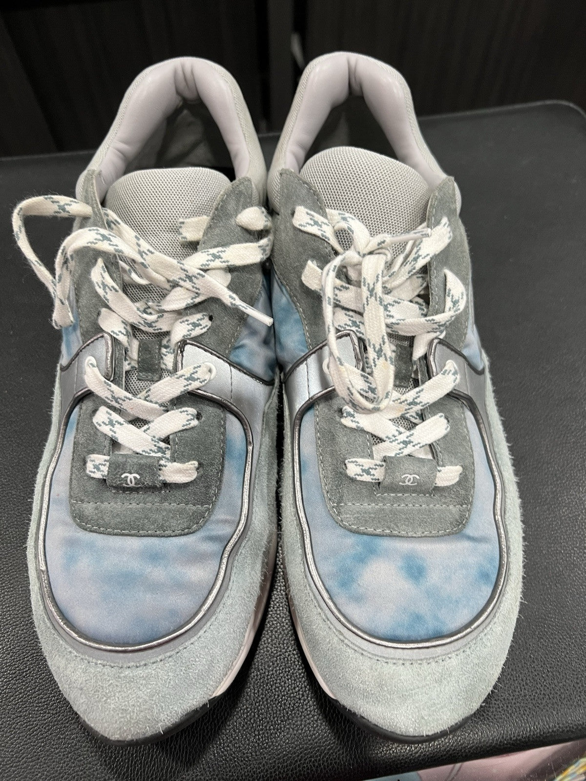 Chanel Men's Suede/Mesh Trainers Size 45/US12 Multicolor Retail $1500