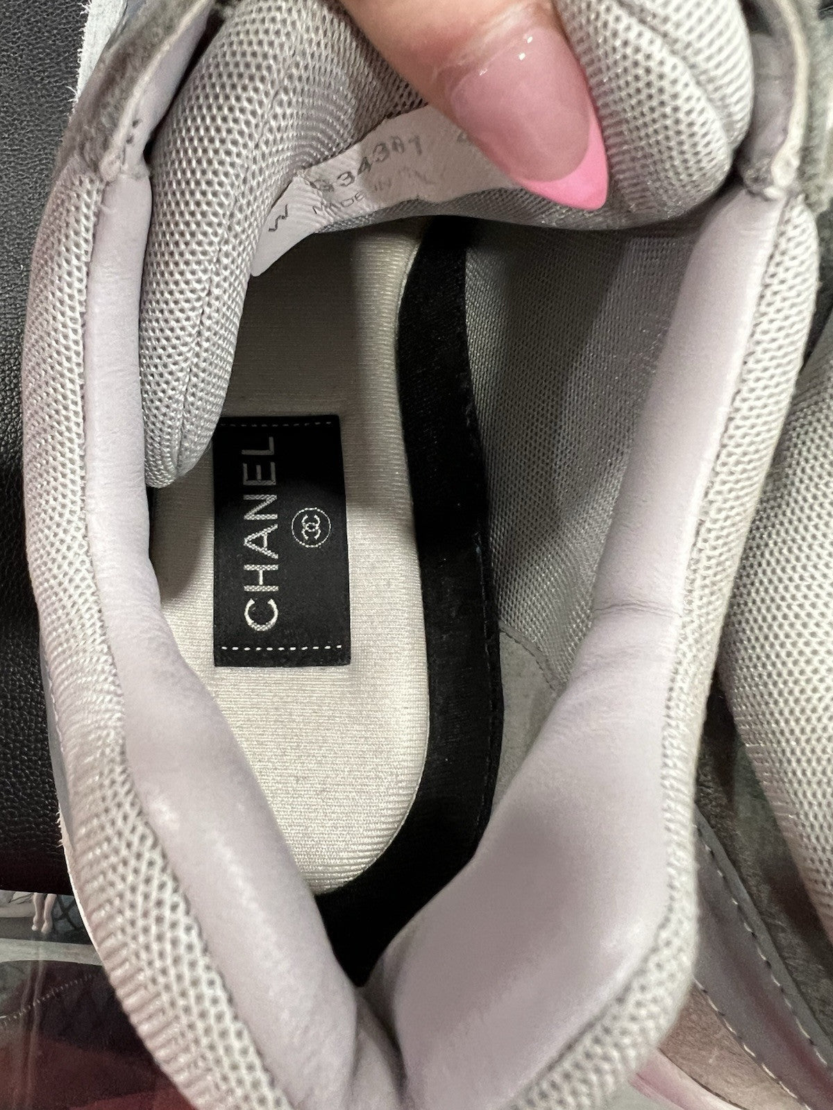 Chanel Men's Suede/Mesh Trainers Size 45/US12 Multicolor Retail $1500