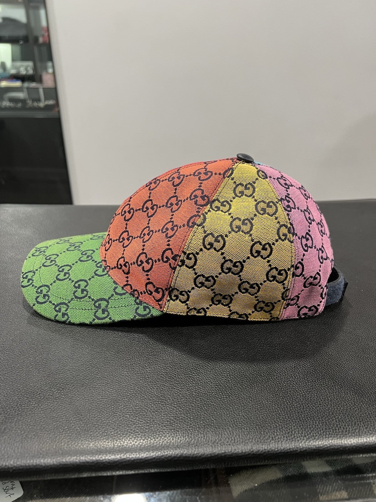 Gucci Multicolor Canvas Limited Edition Baseball Cap Size S