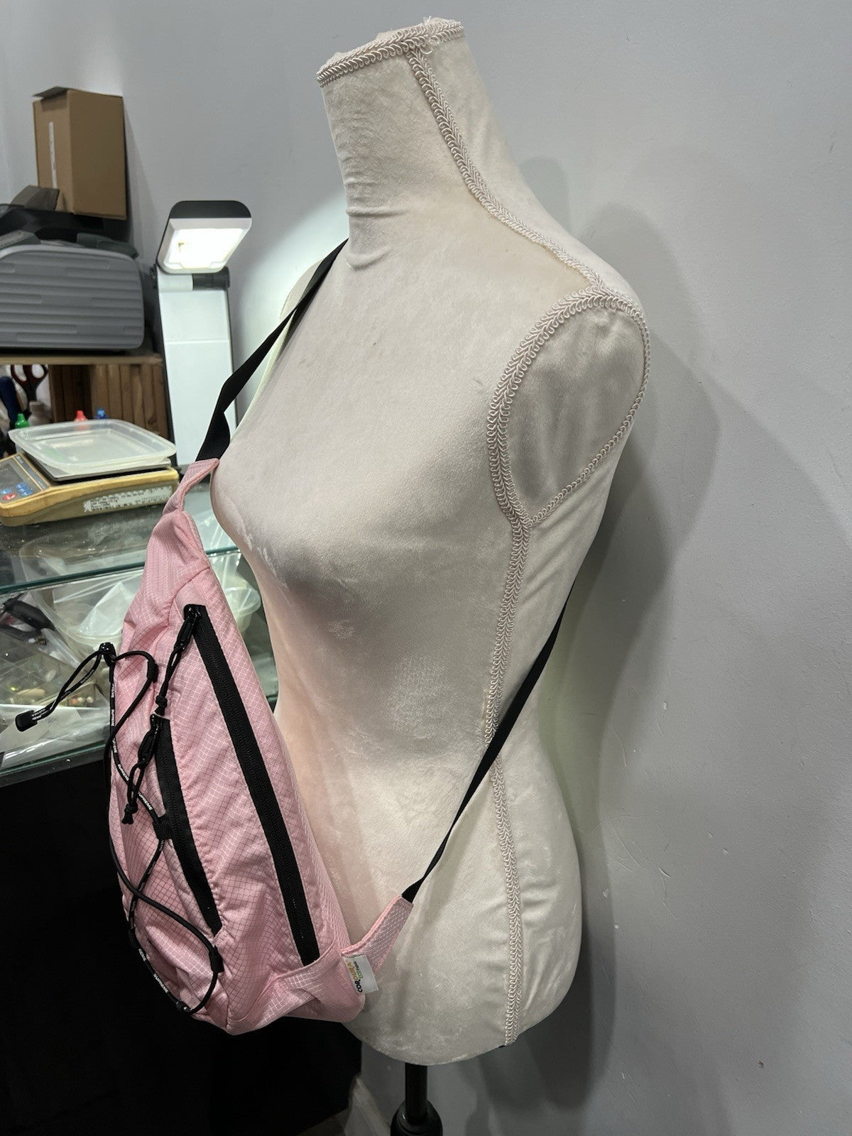 Supreme Logo Patch Nylon Sling Bag