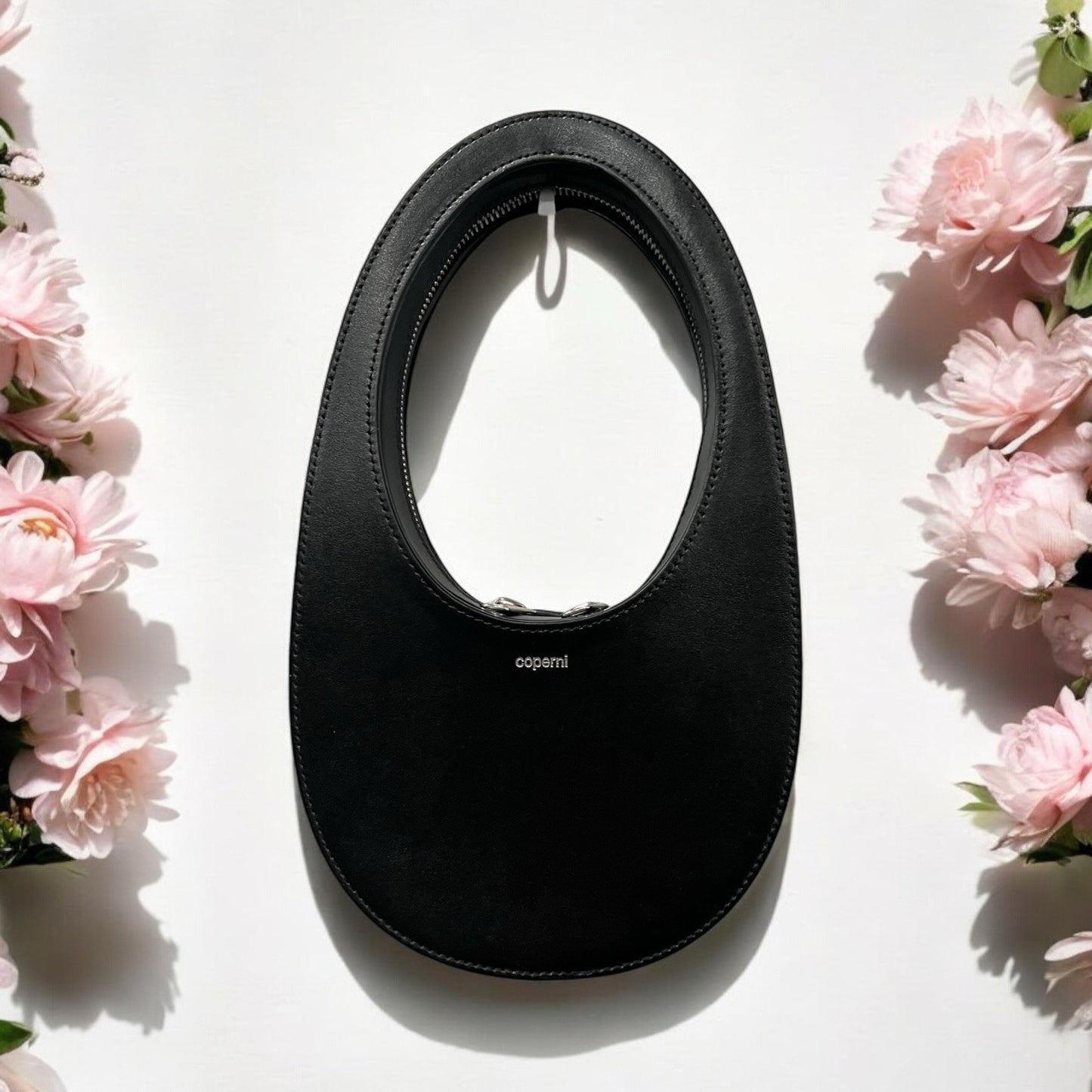 Coperni Black Mini Swipe Top Handle Clutch