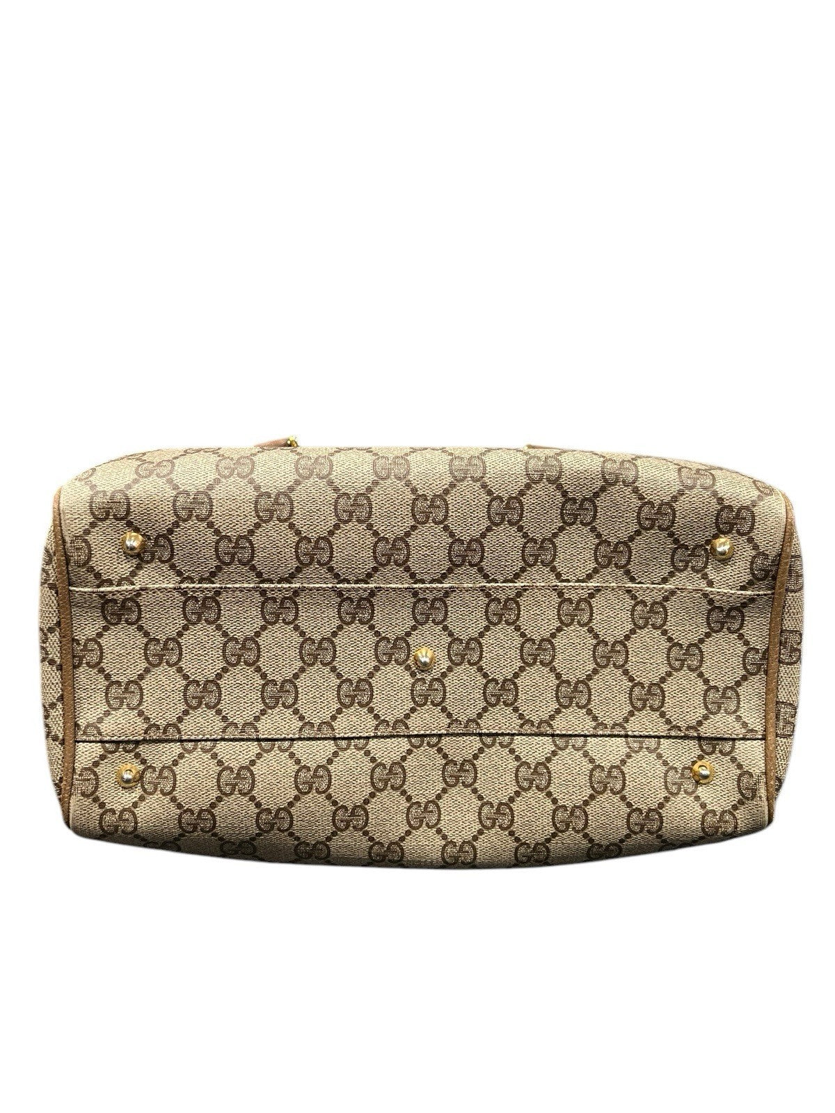 Gucci Vintage GG Supreme Dr Bag With Gold Plated Hardware