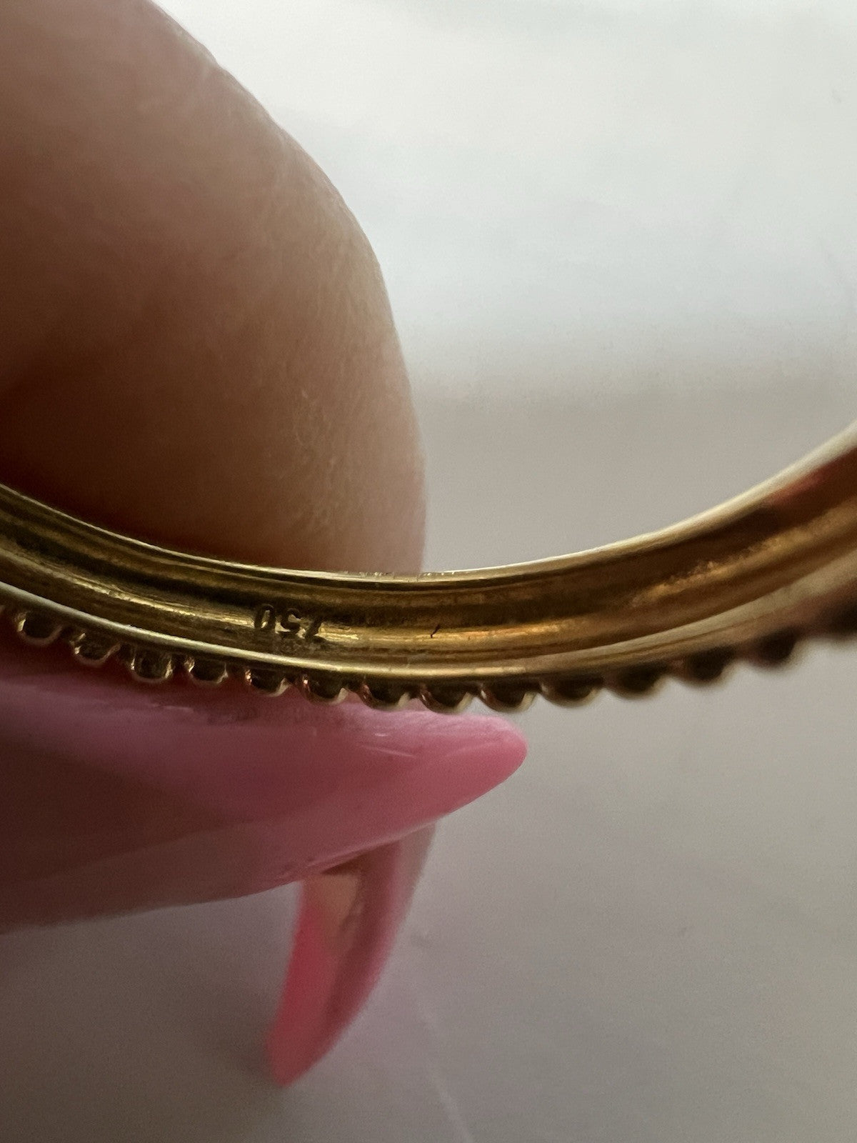 LAGOS Caviar 18k Yellow Gold Tassel Diamond Ring Size 8 Retail $3,175