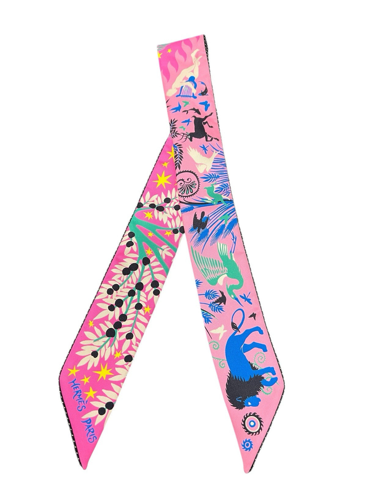 Hermes Paris Charme d'Orphee Twilly Scarf AUTHENTIC