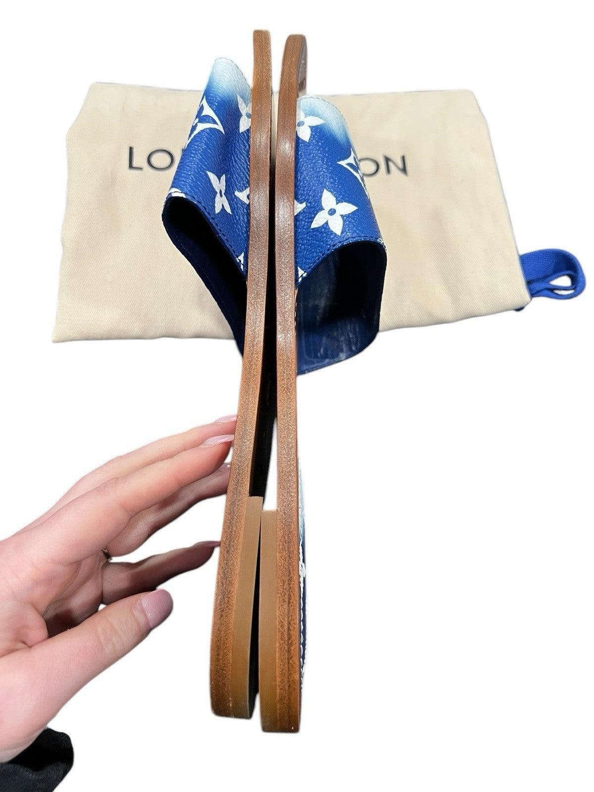 Louis Vuitton Monogram Escale Lock It Mules Size 41/US11 W/Duster