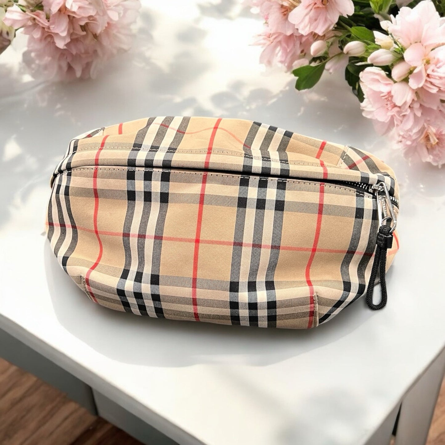 Burberry Pre-Owned 2018-2024 Medium House Check Nylon Sonny Belt Bag